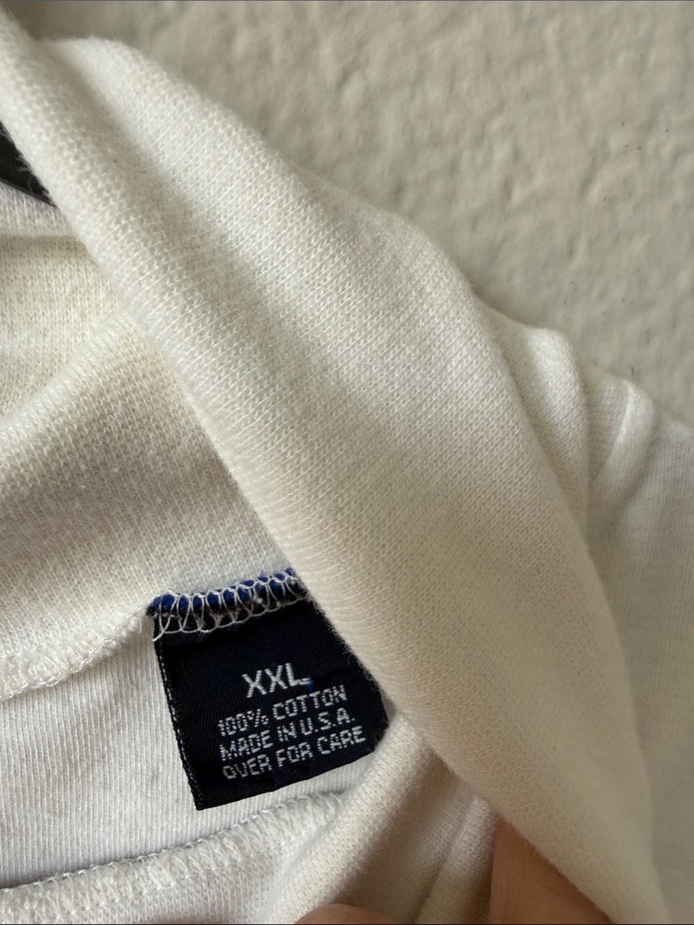 GAP Vintage White Long Sleeve Cotton Turtleneck XXL - Picture 3 of 6